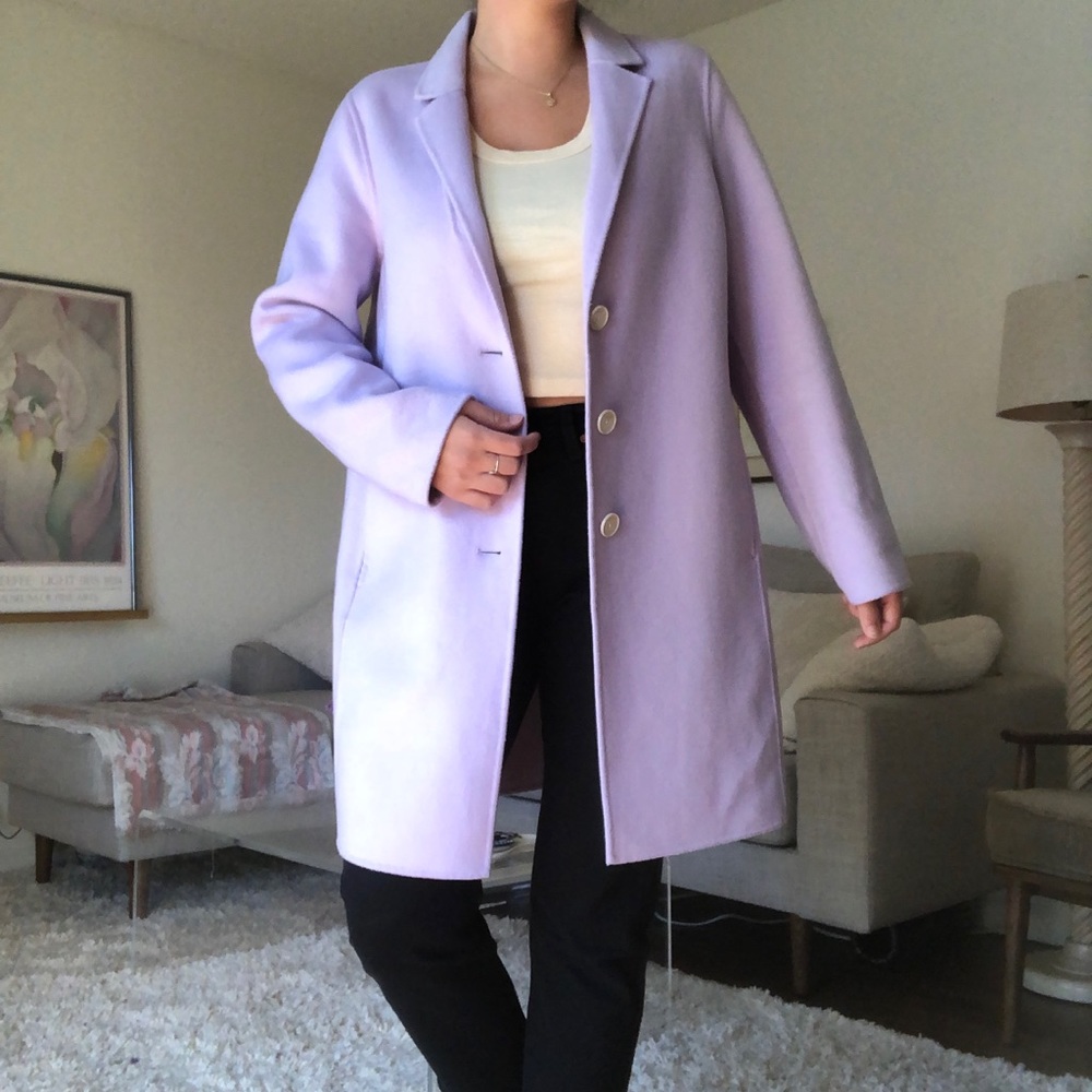 Lavender wool coat